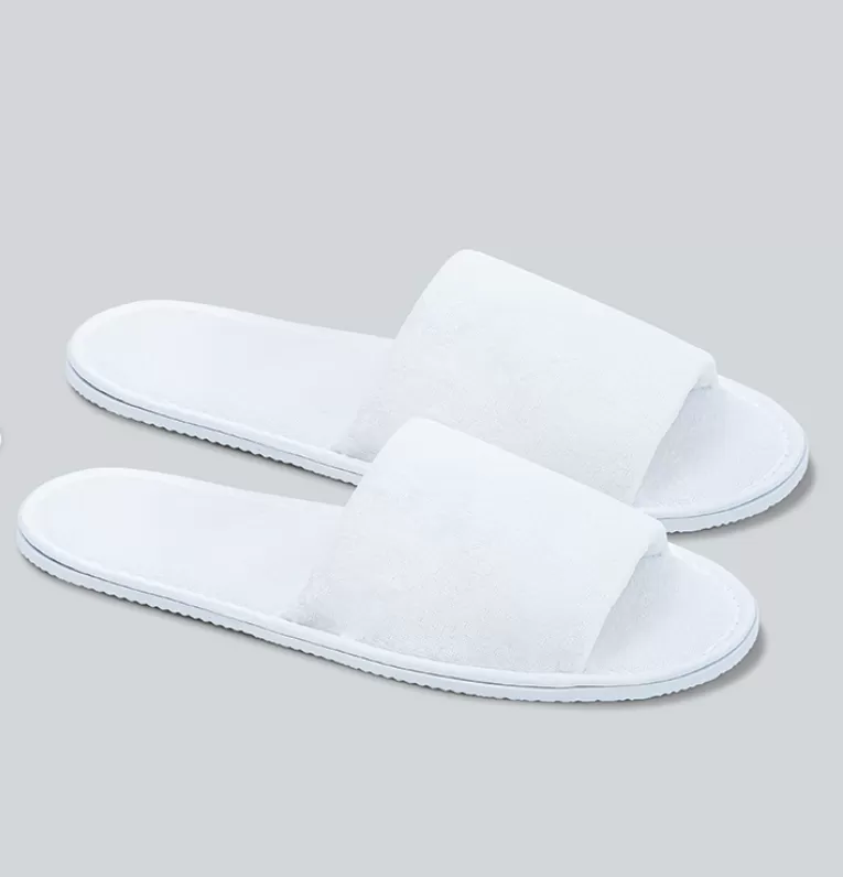 Open Toes Linen Slippers