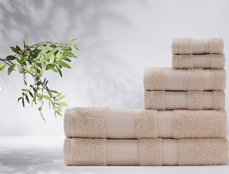 100%- BEIGE TOWELS - 600GSM
