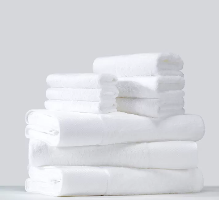 100% Cotton – White Body Towels